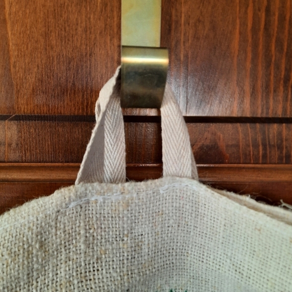 Nature's Delite Sona Masoori Rice 20lb top handle woven reusable rice tote bag - Picture 2 of 7